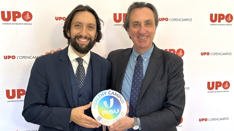 Upo, ricevuta ufficialmente la certificazione Healthy Campus della FISU